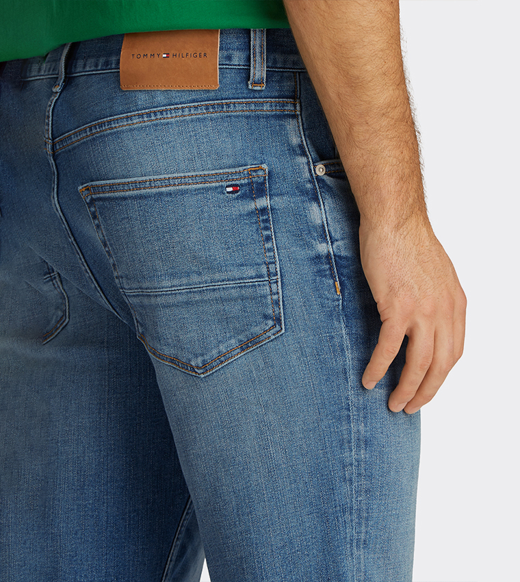 DENTON Washed Straight Fit Jeans