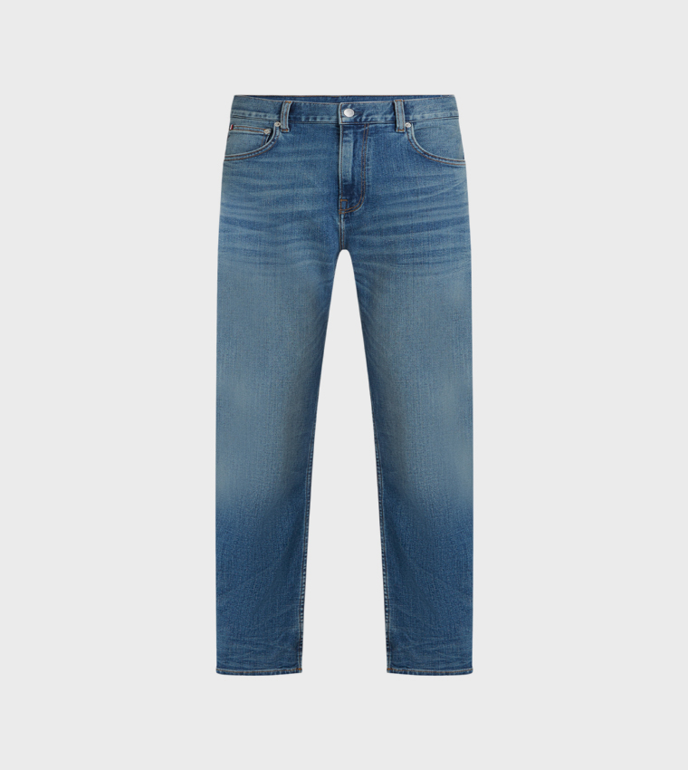 DENTON Washed Straight Fit Jeans