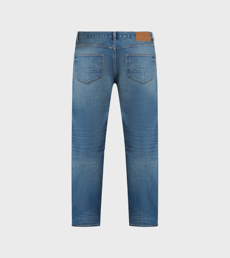 DENTON Washed Straight Fit Jeans