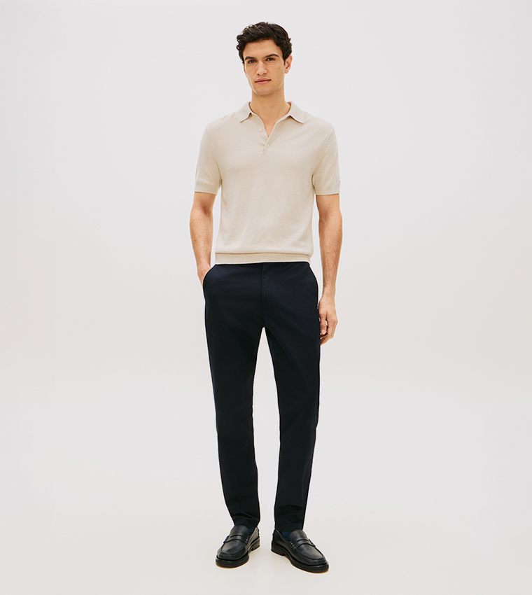 HARLEM Essential Twill Slim Fit Chinos