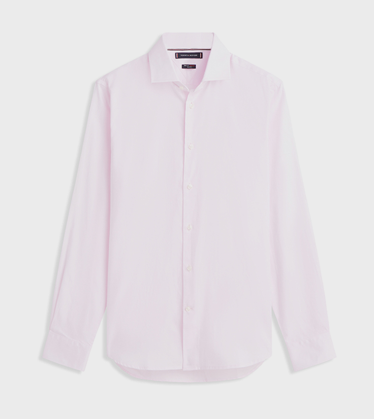 قميص سادة كم طويل