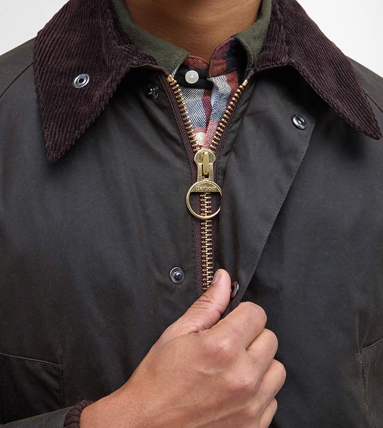 Logo Embroidered Bedale Long Sleeves Jacket