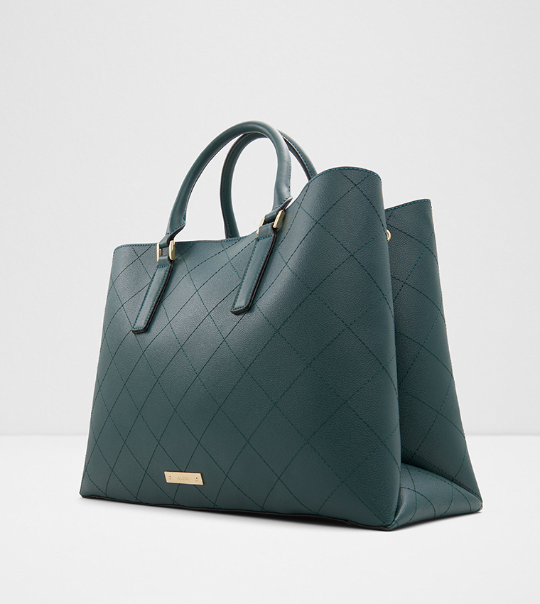 Buy Aldo MYLAH Snap Closure Satchel Bag In Green | 6thStreet Qatar