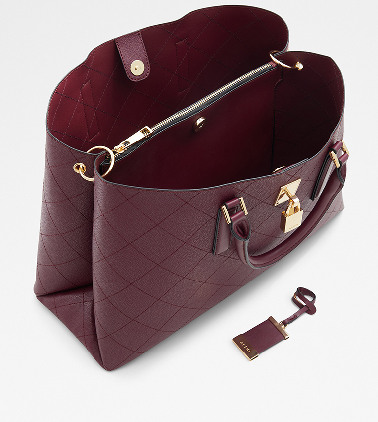 Buy Aldo MYLAH Snap Closure Satchel Bag In Red | 6thStreet Kuwait