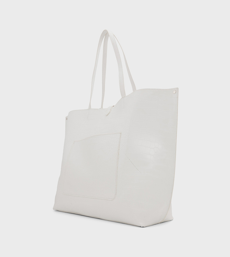 Buy Call It Spring MYSECRET Textured Tote Bag In White 6thStreet Oman