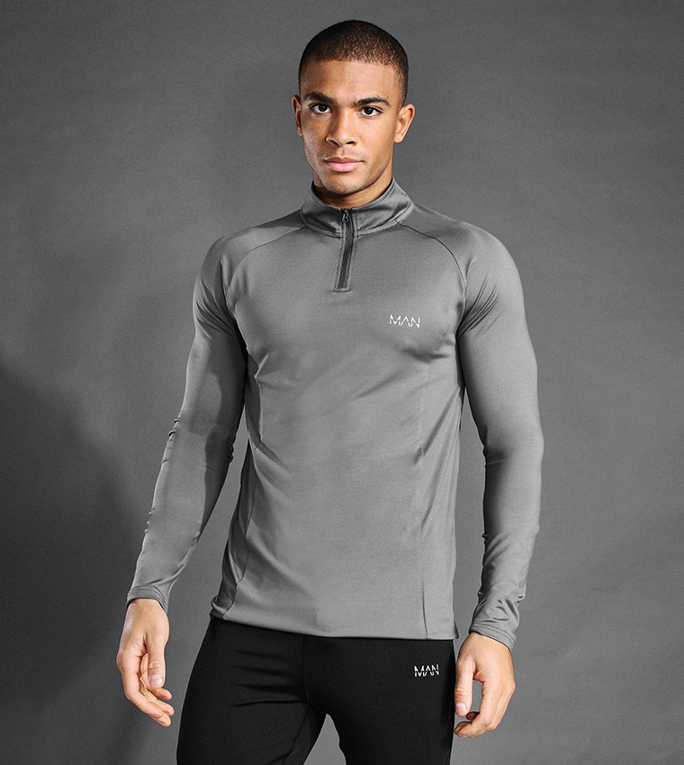 Raglan Muscle 1/4 Active Gym T-Shirt