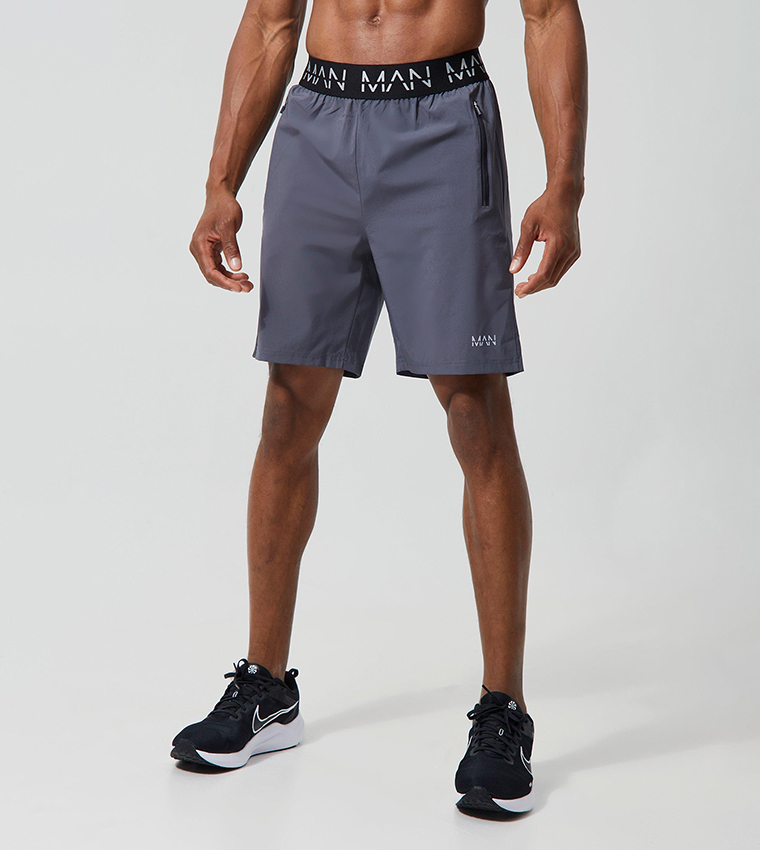 Buy BoohooMAN Pack Of Active Regular Fit Gym Shorts In Grey