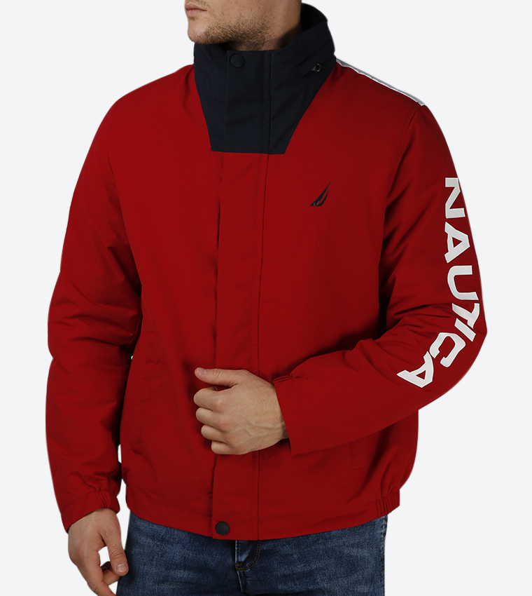 Buy Nautica Logo Heritage Jacket Red In Red 6thStreet Kuwait