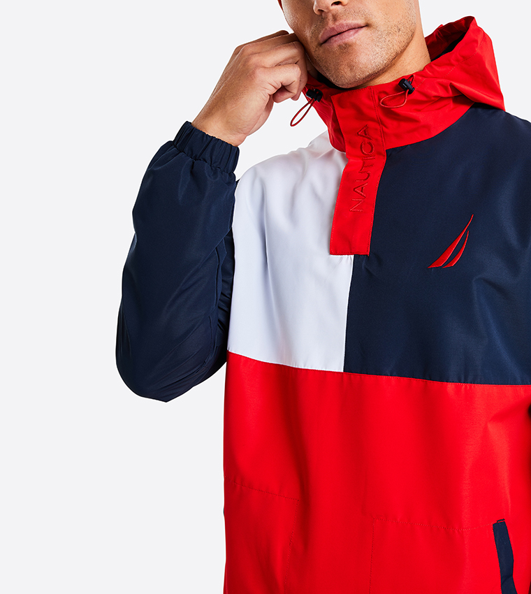 Buy Nautica Bower OH Color Block Hooded Jacket In Blue 6thStreet UAE