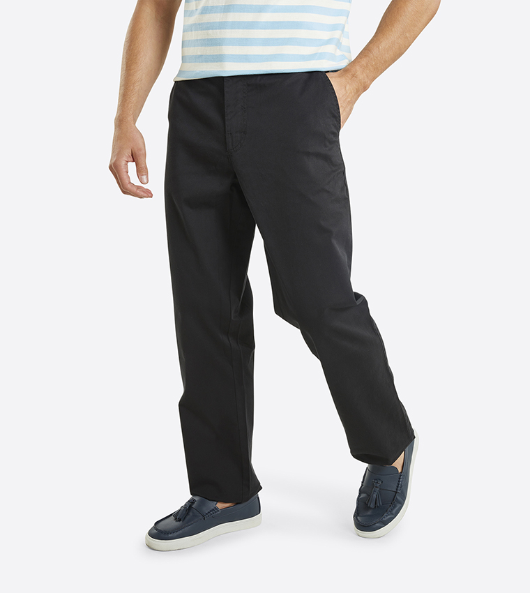 NELSON Solid Mid Rise Trousers