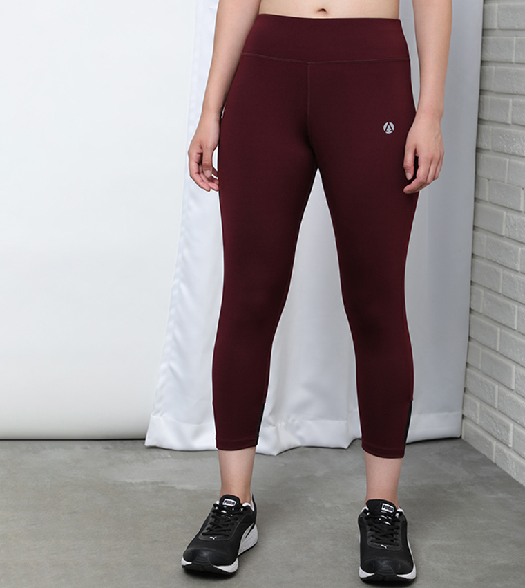 Tights - Burgundy Solid