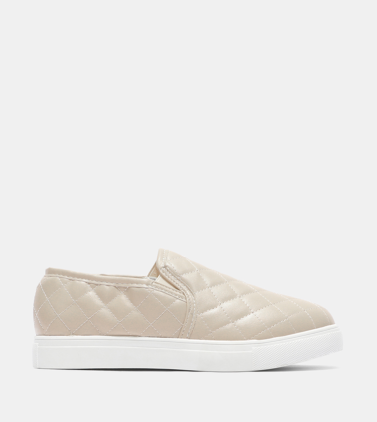 Slip on sneakers quilted on sale