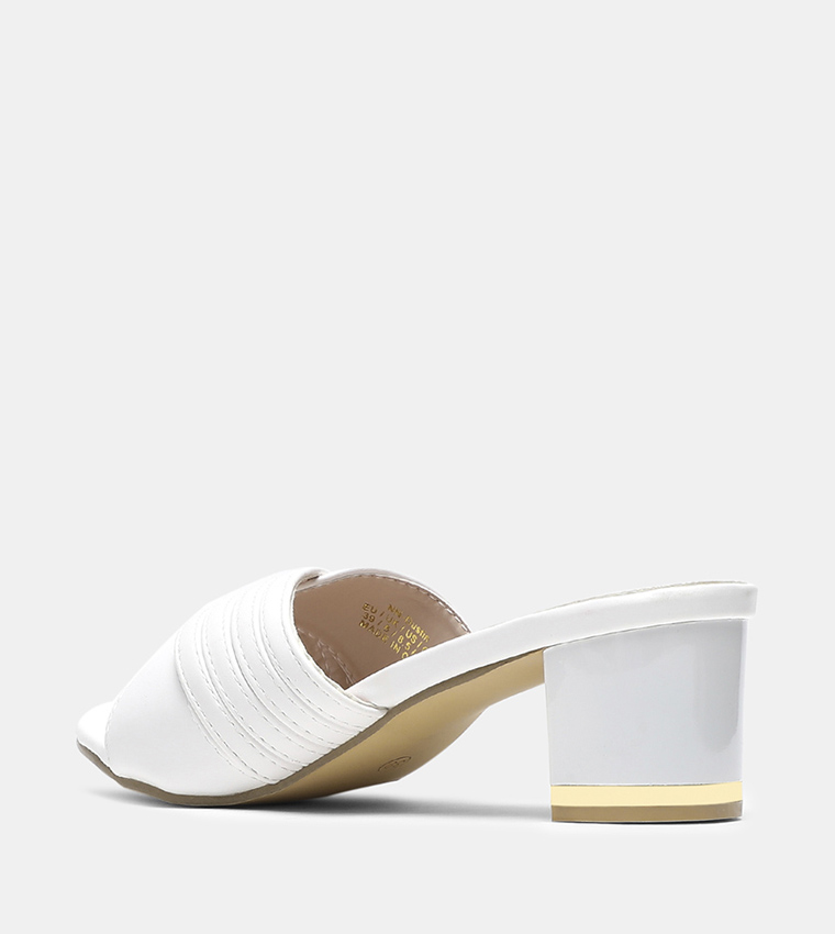 aila heeled slide sandals