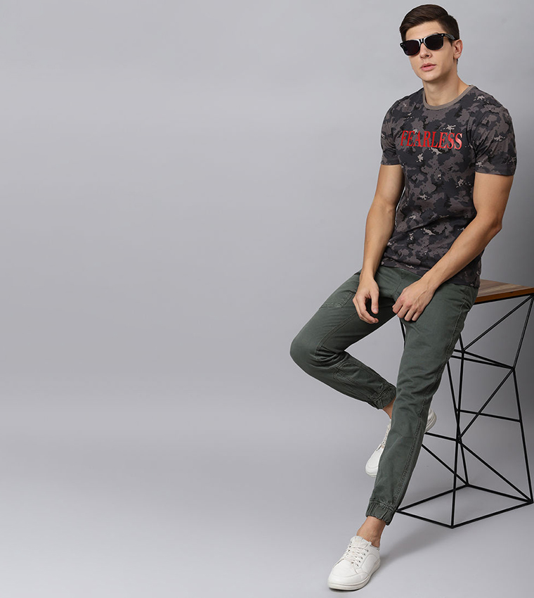 Buy DRIP Camo T Shirt With Hd Print In 