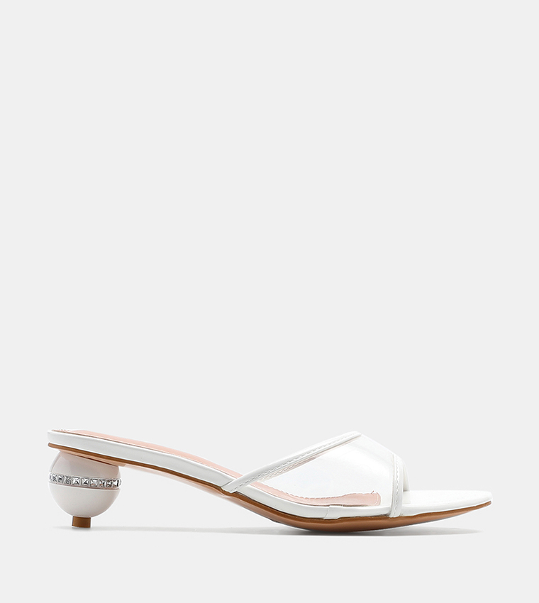 Translucent mules sales