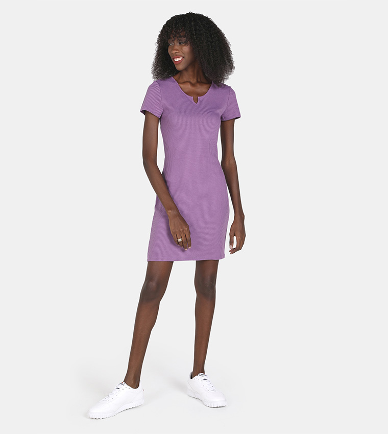 Light purple t shirt dress hot sale