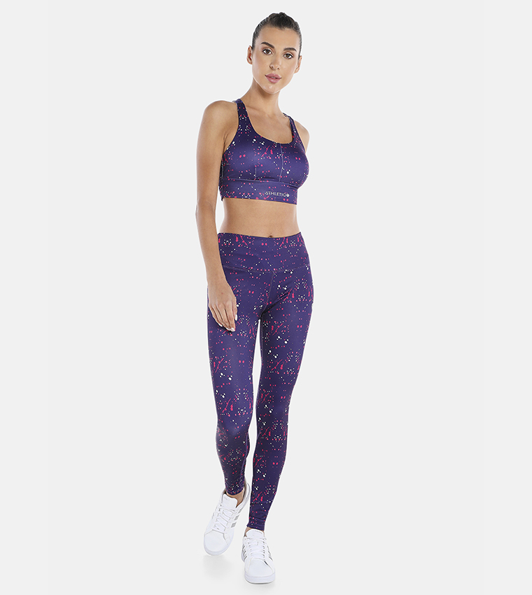 Buy SQUATWOLF Serpent 7/8 Active Leggings In Purple