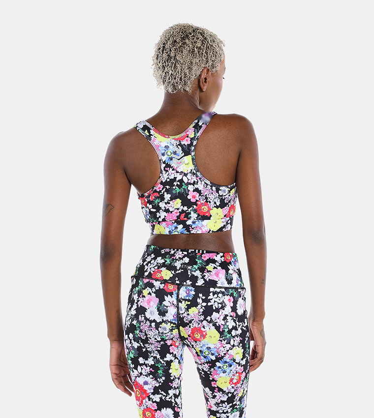 floral nike sports bra