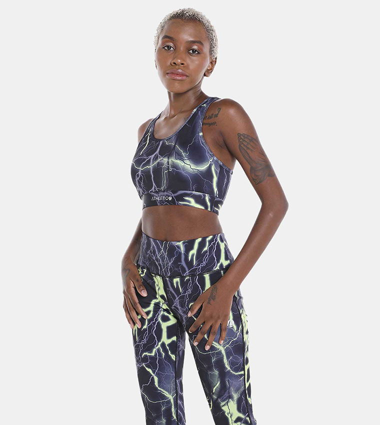 printed sports bras