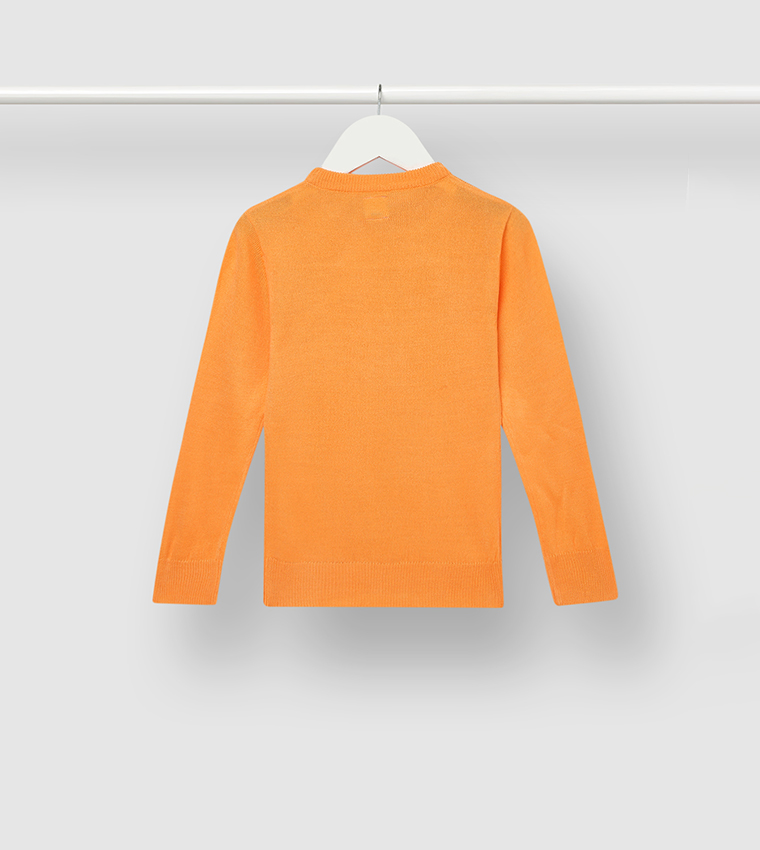 Boys orange sweater best sale