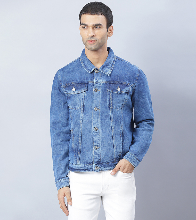 krossstitch denim jacket