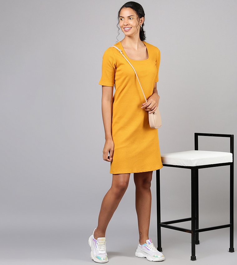 Mustard cheap casual dress