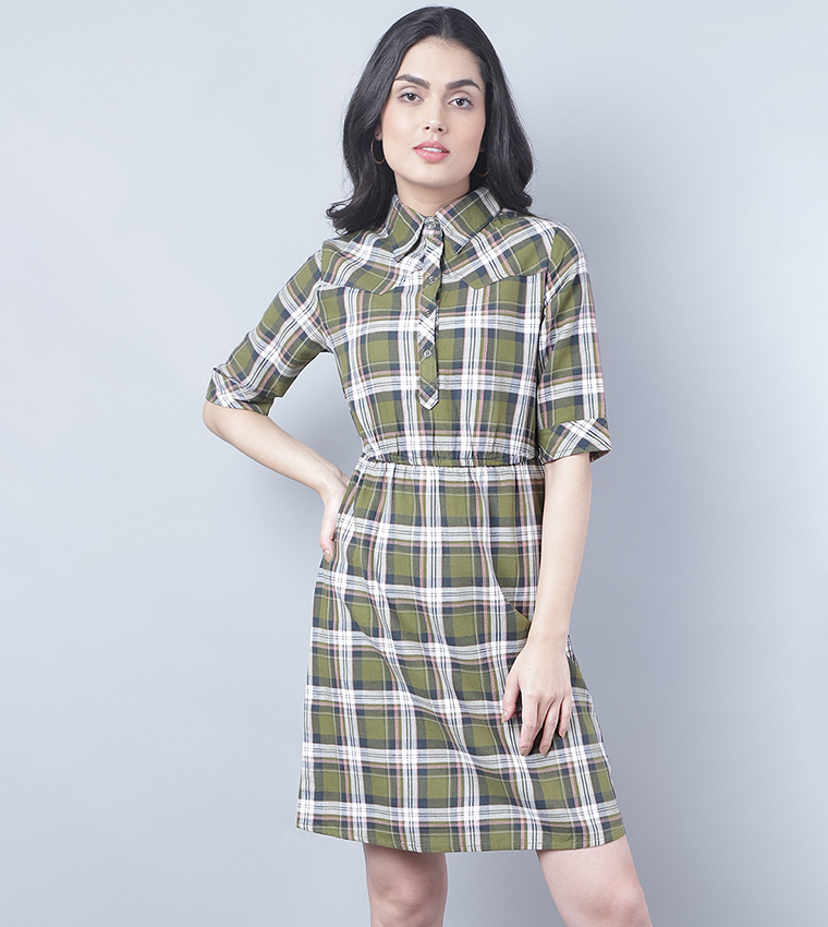 Overall hotsell dress checkered