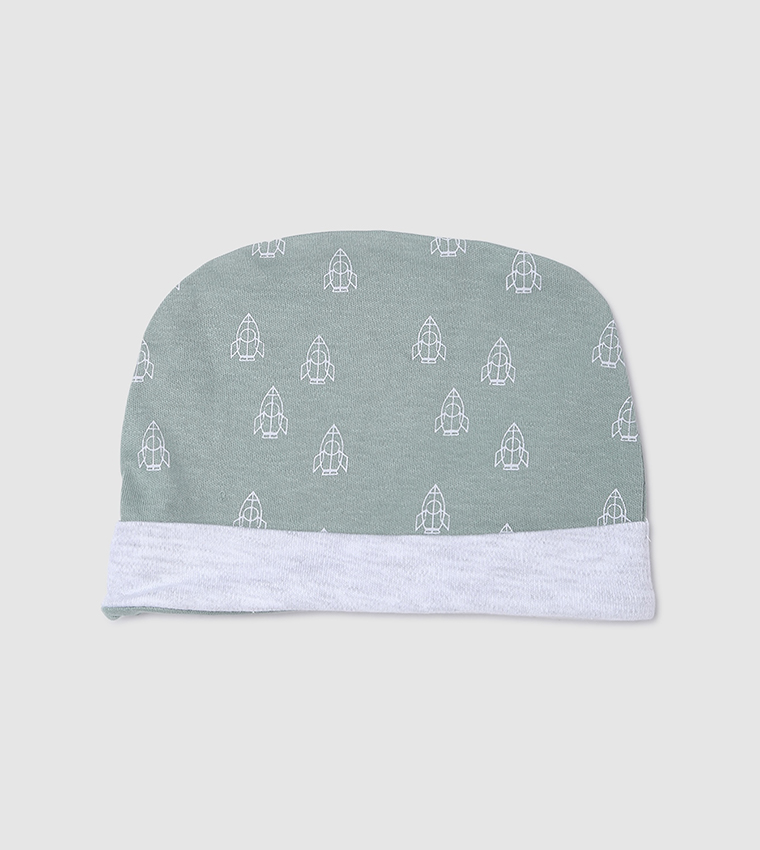 Buy HIS & HERS Baby Boy Cap In Green 6thStreet UAE