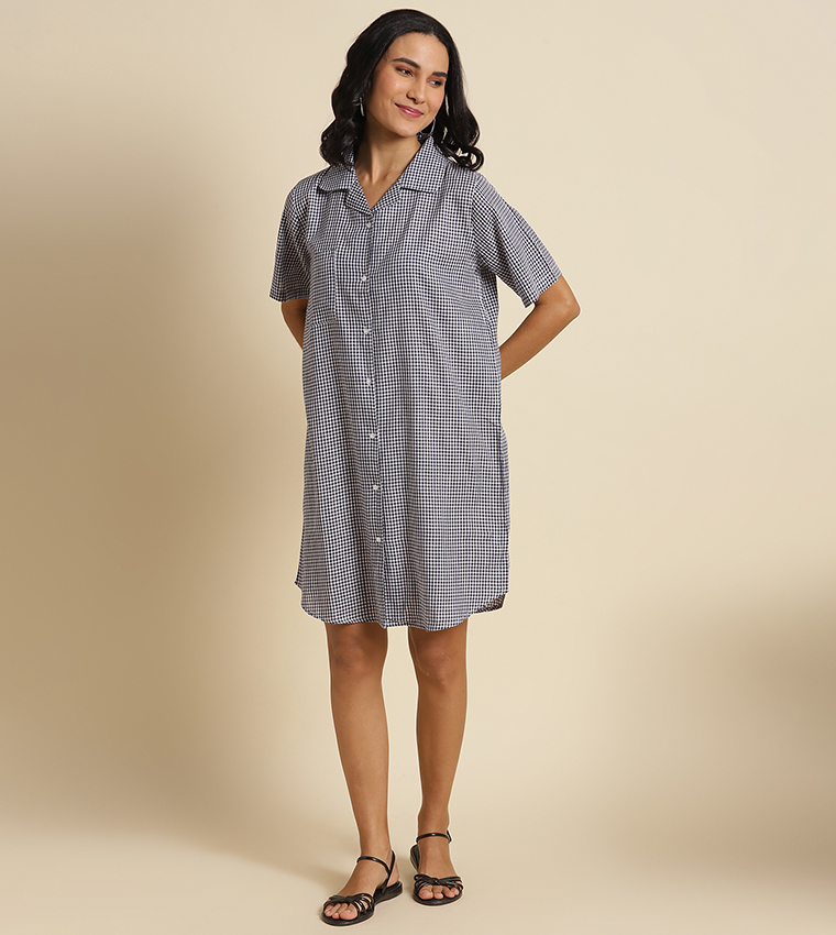 Plaid sleep outlet dress