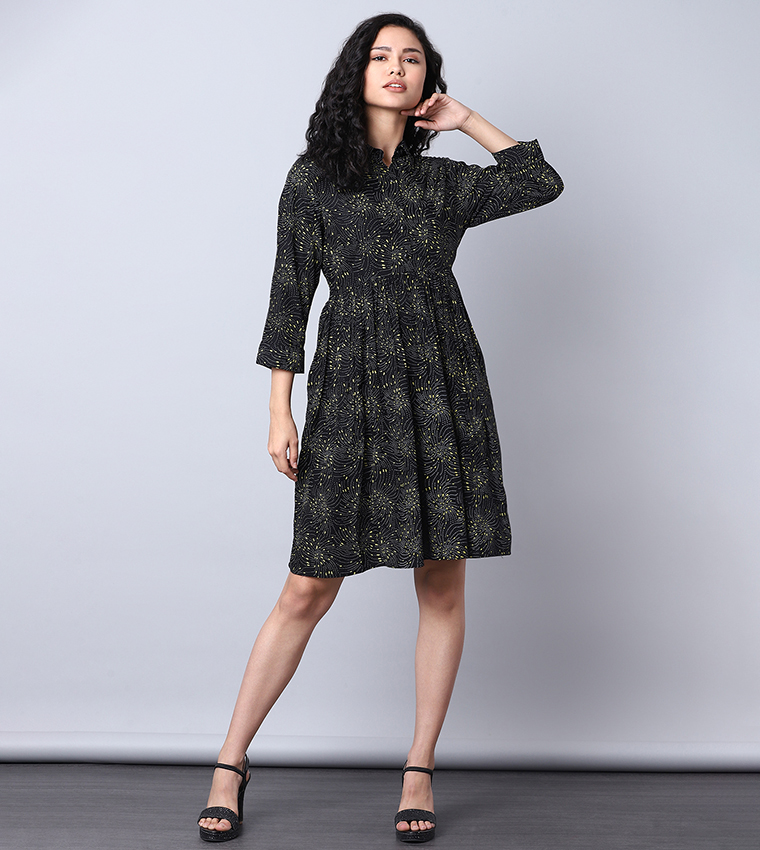 Casual blouson outlet dress