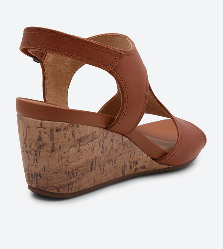 Buy Naturalizer Cinda Wedge Sandals Brown In Brown 6thStreet Kuwait