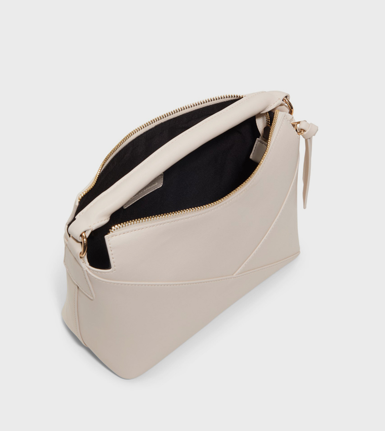 NADYAA Textured Handheld Bag