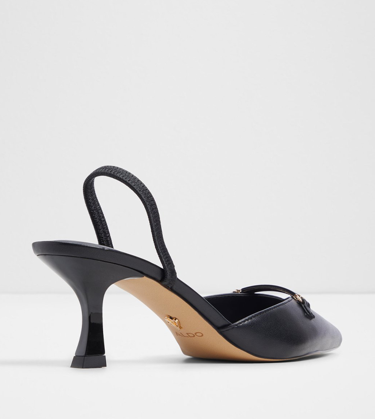 NAILAH Textured Pointed Toe Mule Pumps