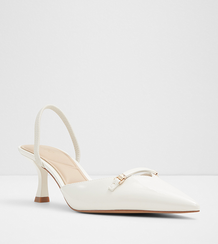 Buy Aldo NAILAH Pointed Toe Slingback Pumps In White 6thStreet UAE