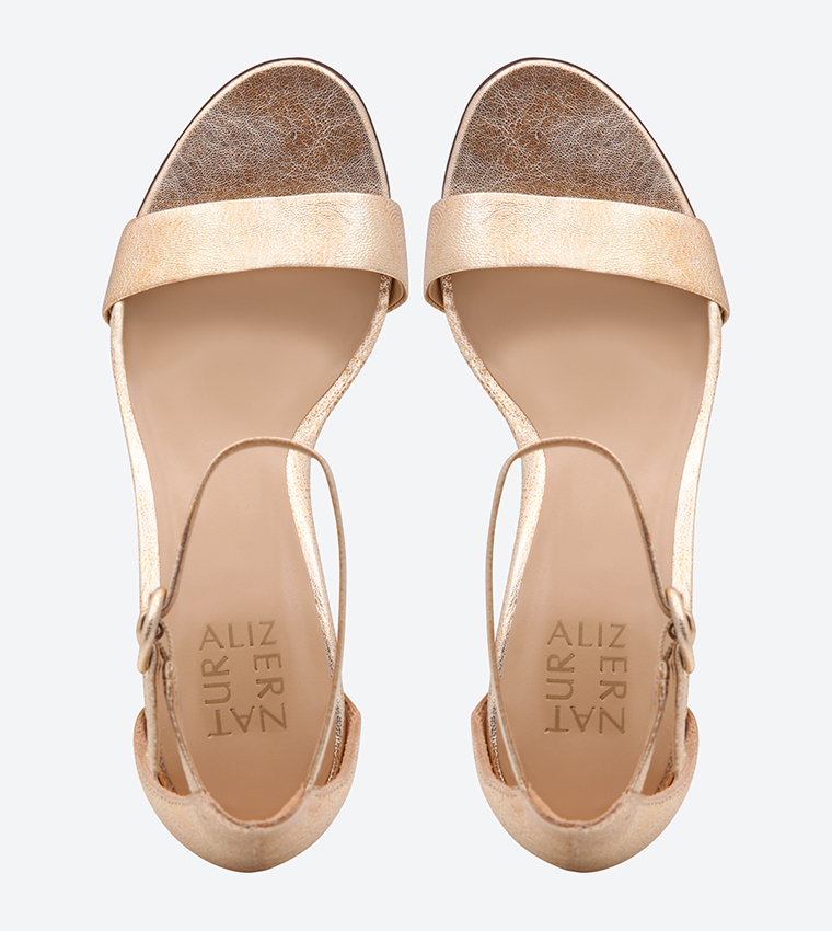 Buy Naturalizer Kinsley Sandals Gold In Gold 6thStreet UAE