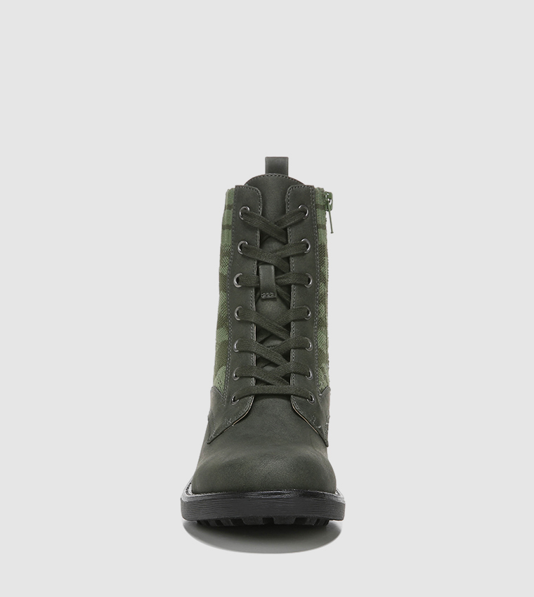 Buy Life Stride KNOCKOUTT Combat Boots In Green 6thStreet UAE