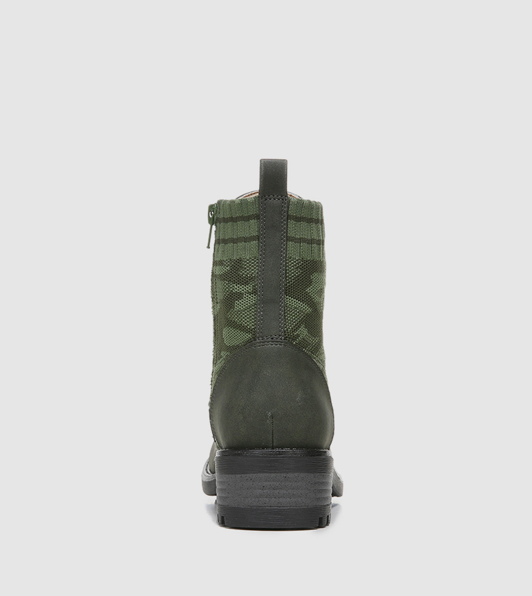Buy Life Stride KNOCKOUTT Combat Boots In Green 6thStreet UAE