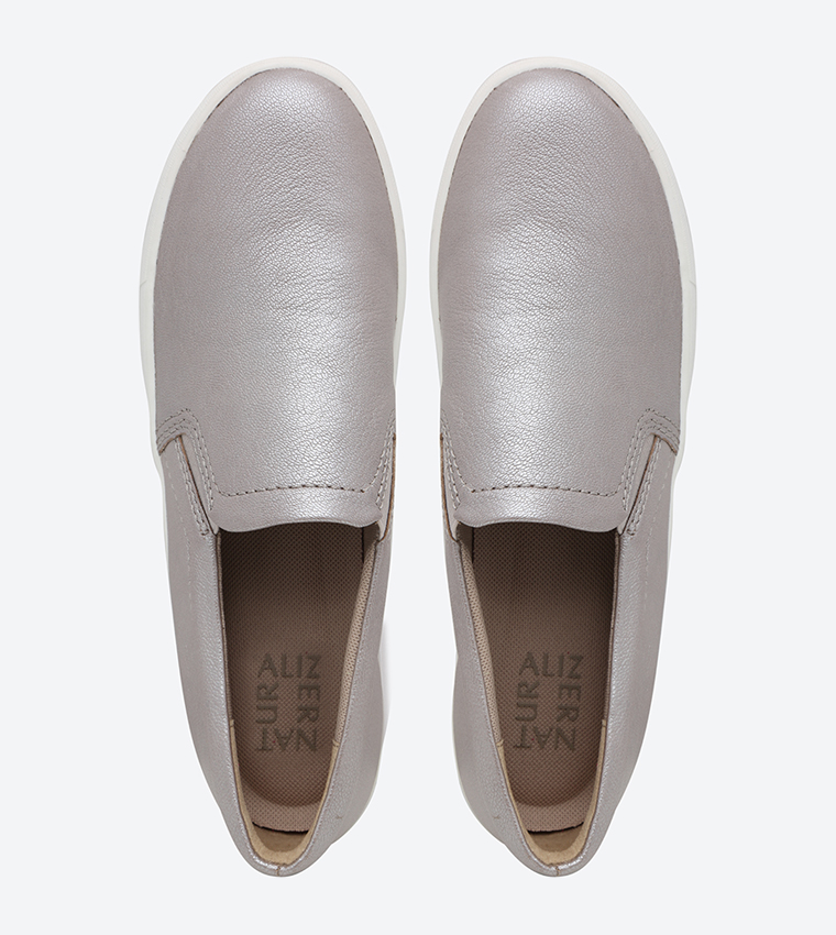 Buy Naturalizer Marianne Slip Ons Silver In Silver 6thStreet UAE