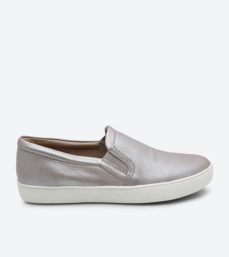 Buy Naturalizer Marianne Slip Ons Silver In Silver 6thStreet UAE