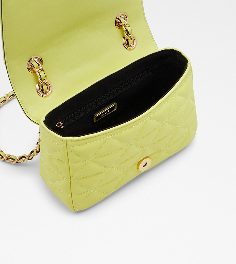Buy Aldo NANALEDAR Quilted Crossbody Bag In Yellow 6thStreet Saudi Arabia