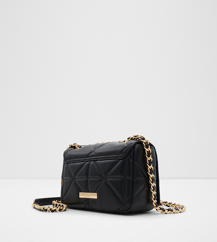 Buy Aldo NANALI Quilted Convertible Shoulder Bag In Black | 6thStreet ...