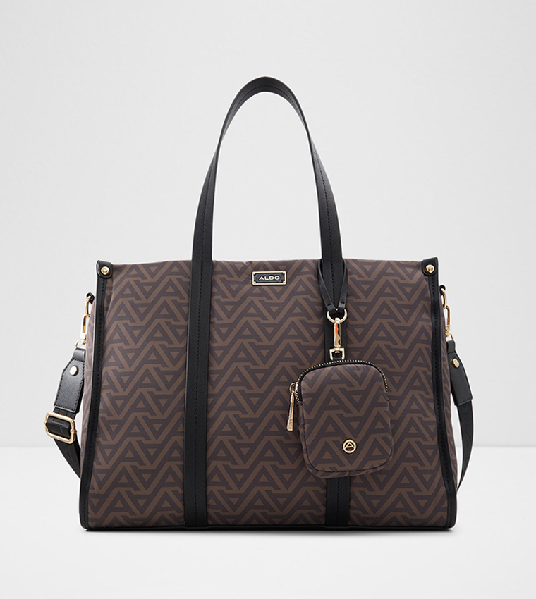 NANYSSA Patterned Tote Bag with Pouch