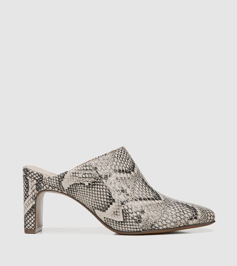 Patterned mules cheap