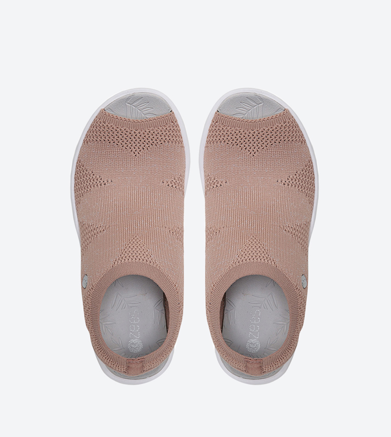 SECRET Mesh Detail Platform Sandals