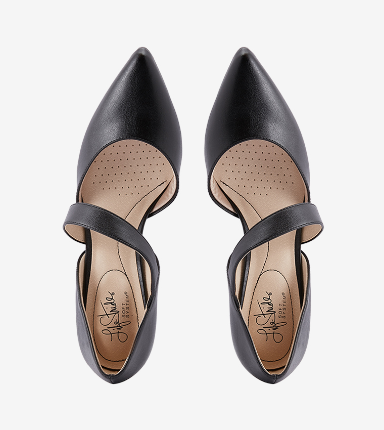 Suki Pointed Toe Pumps - Black NASUKI