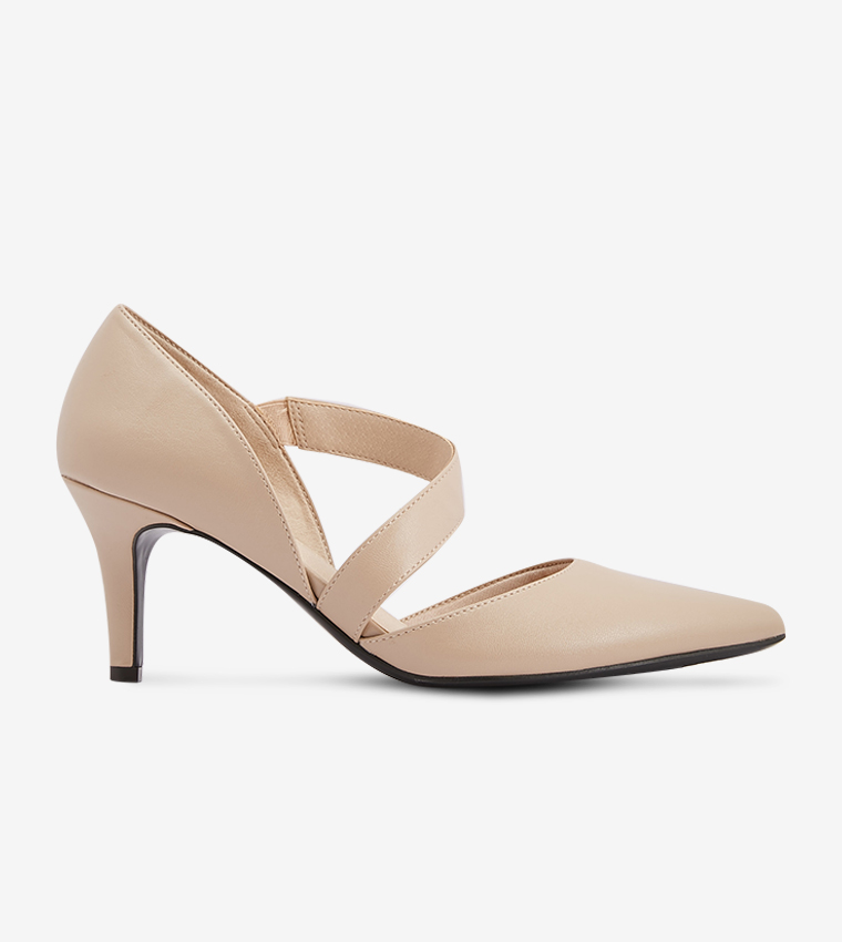Suki Pointed Toe Pumps - Sand NASUKI