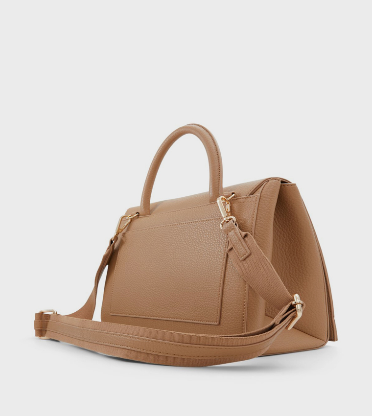 NATHALIE Textured Flap Crossbody Bag