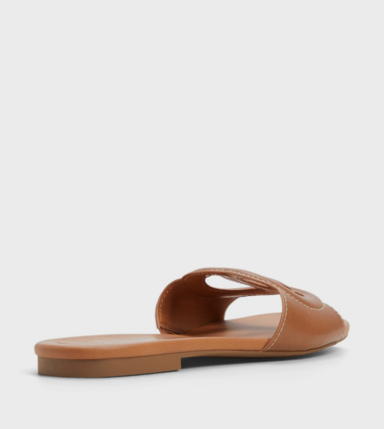 NAVINA Cut-Out Detail Flat Sandals