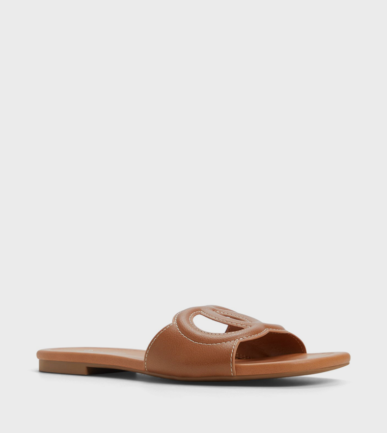 NAVINA Cut-Out Detail Flat Sandals