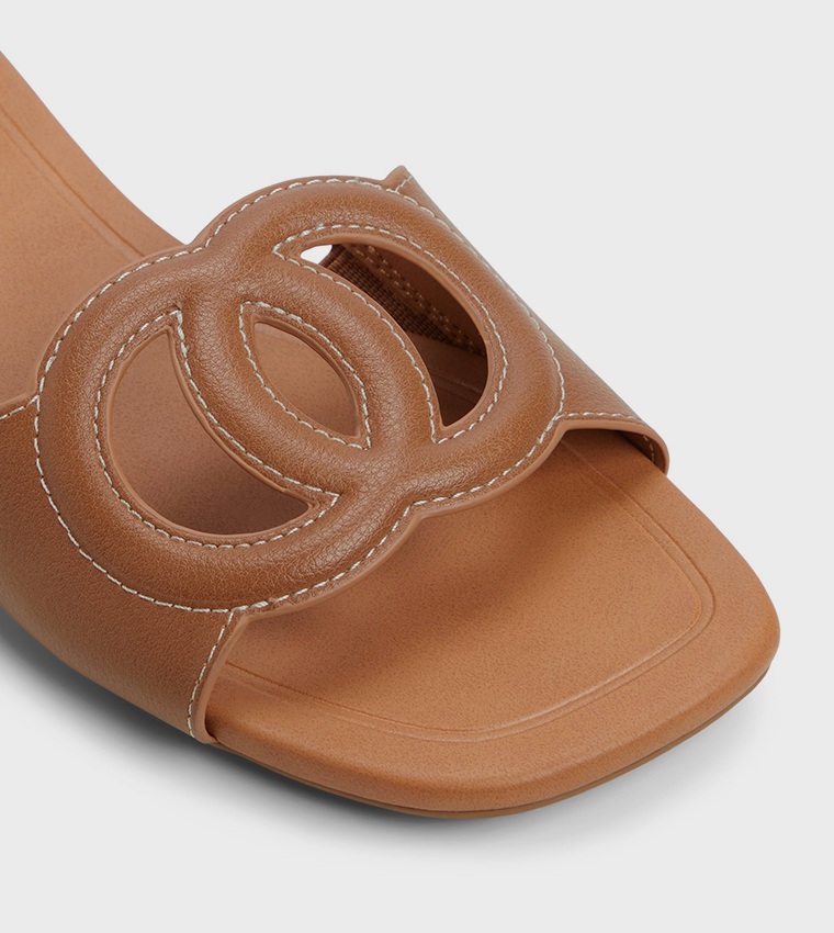 NAVINA Cut-Out Detail Flat Sandals